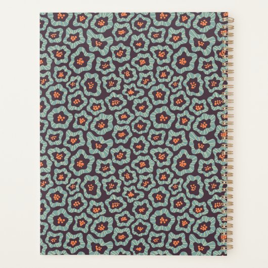 Minimale Moderne Planner van Bloemen (Achterkant)