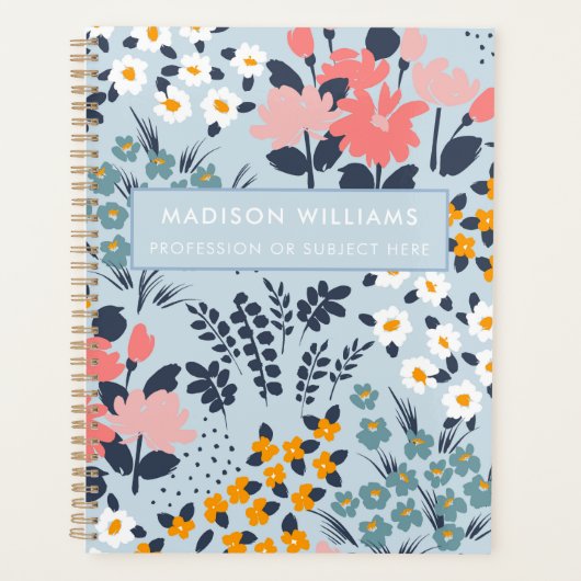 Minimale Moderne Planner van Bloemen (Voorkant)
