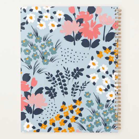 Minimale Moderne Planner van Bloemen (Achterkant)