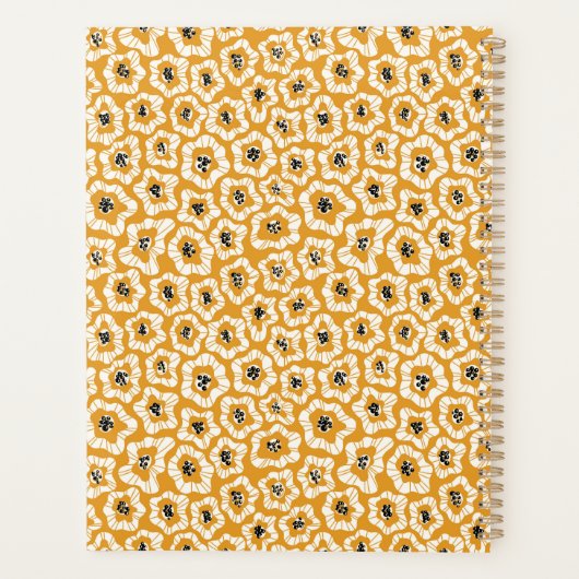 Minimale Moderne Planner van Bloemen (Achterkant)