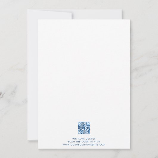 Minimale moderne Portland Maine kaart bruiloft (Achterkant)