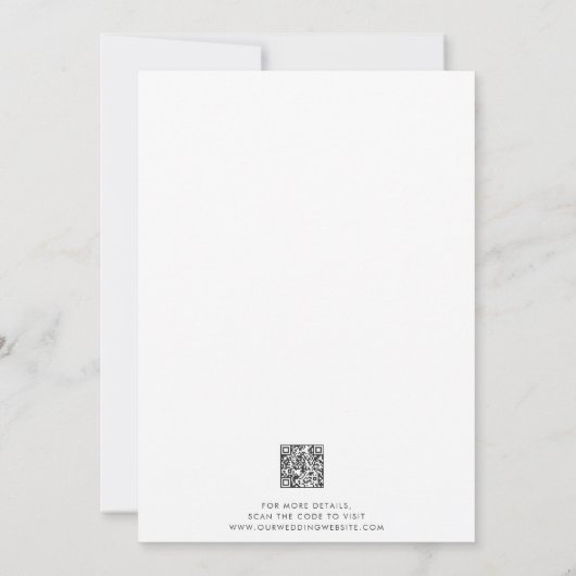 Minimale moderne Portland Maine kaart bruiloft (Achterkant)