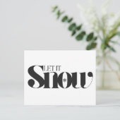 Minimale Moderne Prettig Kerstfeest Briefkaart (Staand voorkant)