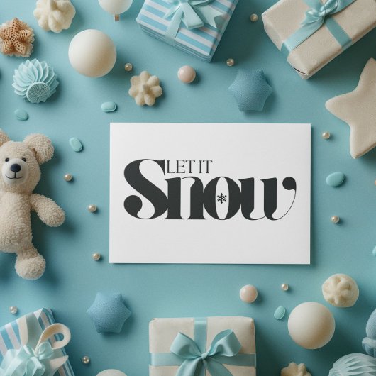 Minimale Moderne Prettig Kerstfeest Briefkaart