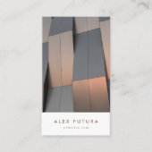 Minimale moderne Pro Design Architecture Qr-code Visitekaartje (Voorkant)