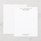 Minimale moderne professionele kantoorbenodigdhede (Voorkant / Achterkant)