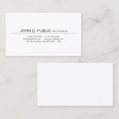 Minimale moderne professionele legant rendy visitekaartje (Voorkant / Achterkant)
