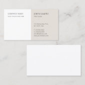 Minimale moderne professionele legante Sjabloon Visitekaartje (Voorkant / Achterkant)