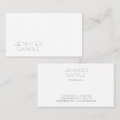 Minimale moderne professionele legante Sjabloon Visitekaartje (Voorkant / Achterkant)