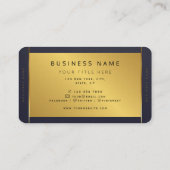 Minimale moderne, professionele Logo voor donker e Visitekaartje (Achterkant)