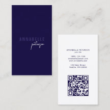 Minimale moderne professionele QR code blauw