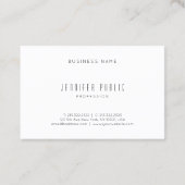 Minimale moderne professionele Sjabloon legant Visitekaartje (Achterkant)