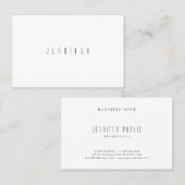 Minimale moderne professionele Sjabloon legant Visitekaartje (Voorkant / Achterkant)