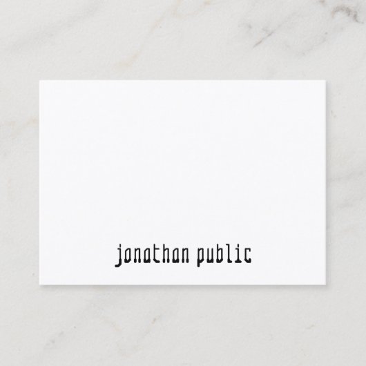 Minimale moderne professionele Sjabloon Visitekaartje (Voorkant)