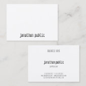 Minimale moderne professionele Sjabloon Visitekaartje (Voorkant / Achterkant)