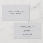 Minimale, moderne, professionele witte bolap visitekaartje (Voorkant / Achterkant)