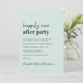 Minimale moderne QR Code Mint Wedding Reception Kaart (Staand voorkant)