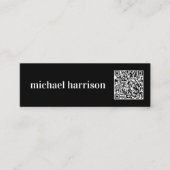 Minimale moderne QR Code Professional Mini Visitekaartje (Voorkant)