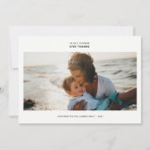 Minimale moderne quote | Eenvoudige trendy foto Feestdagenkaart (Voorkant)