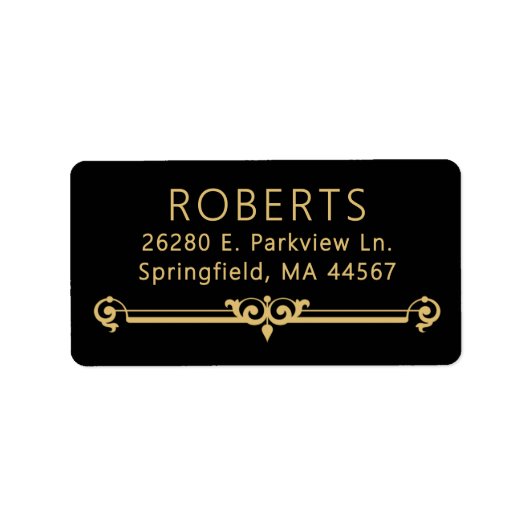 Minimale moderne retouradreslabels etiket (Voorkant)