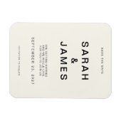 Minimale moderne ridder sparen de Datum Magneet (Horizontaal)