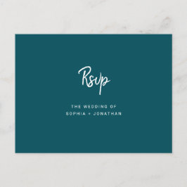 Minimale moderne ritssluiting kiezen RSVP Briefkaart