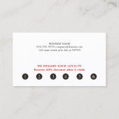 Minimale moderne Rode Witte Schoonheid Loyalty (Achterkant)