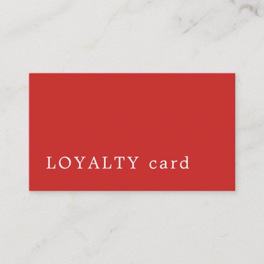 Minimale moderne Rode Witte Schoonheid Loyalty (Voorkant)