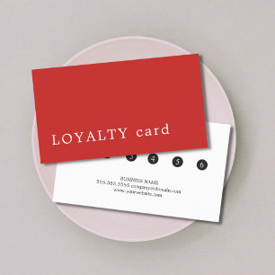 Minimale moderne Rode Witte Schoonheid Loyalty