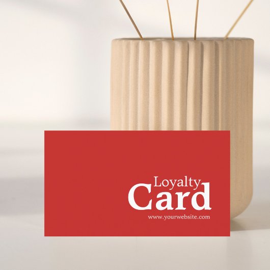 Minimale moderne Rode Witte Schoonheid Loyalty