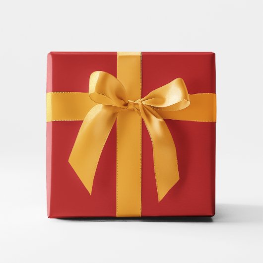 Minimale, moderne, roodbruine, stevige kleuren cadeaupapier