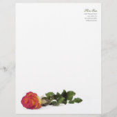 Minimale moderne roodgeel roodroze briefhoofd (Voorkant)