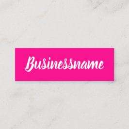 Minimale moderne roze eenvoudige trendloyaliteitsk mini visitekaartje