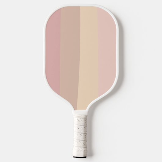 Minimale moderne roze neutrofielenstrepen pickleball paddle (Achterkant)