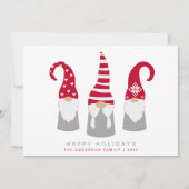 Minimale moderne Scandinavische kerst Feestdagenkaart (Voorkant)