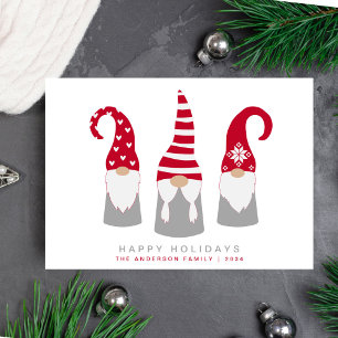 Minimale moderne Scandinavische kerst Feestdagenkaart