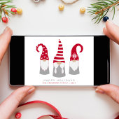 Minimale moderne Scandinavische kerst Feestdagenkaart