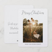 Minimale moderne, schone kerstKaart (Voorkant / Achterkant)