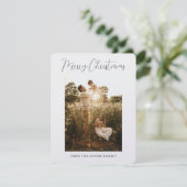 Minimale moderne, schone kerstKaart (Staand voorkant)