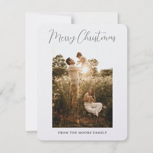 Minimale moderne, schone kerstKaart (Voorkant)