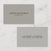 Minimale moderne, schone Sjabloon Visitekaartje (Voorkant / Achterkant)