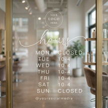Minimale moderne script openingstijden zakelijk lo