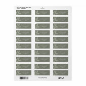 Minimale moderne script return adreslabel etiket (Full Sheet)