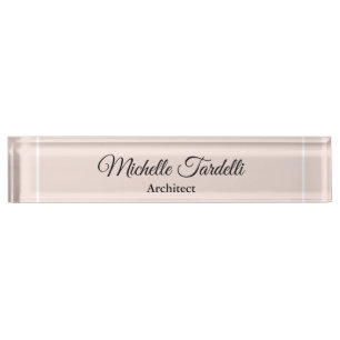 Minimale moderne scriptkalligrafie naambordje