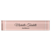 Minimale moderne scriptkalligrafie naambordje (Voorkant)