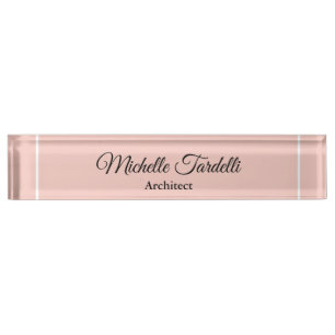 Minimale moderne scriptkalligrafie naambordje