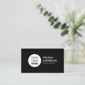 Minimale moderne sociale mediapictogrammen Aangepa Visitekaartje (Staand voorkant)