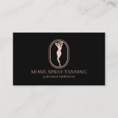 Minimale Moderne Spray Tan Body Huidverzorging Visitekaartje (Voorkant)