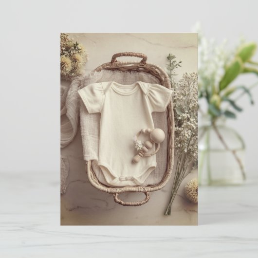 Minimale & moderne Sprinkle | Eenvoudig en zoet Kaart (Staand voorkant)