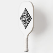 Minimale moderne standaard witte QR-code voor oude Pickleball Paddle (Links)